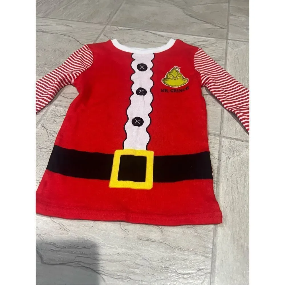 The Grinch Dr. Seuss Kids Pajama Top Mr. Grinch Christmas Top Kids Size 4T